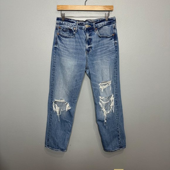 American Eagle Outfitters Denim - AMERICAN EAGLE 90s boyfriend distressed med wash jeans size 4